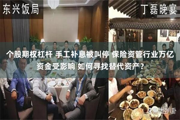 个股期权杠杆 手工补息被叫停 保险资管行业万亿资金受影响 如何寻找替代资产？